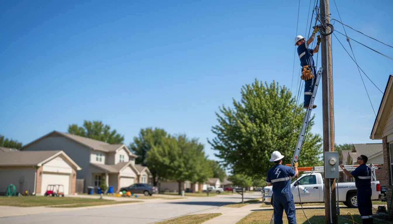 Residential electrician providing installation services in Kerman, CA